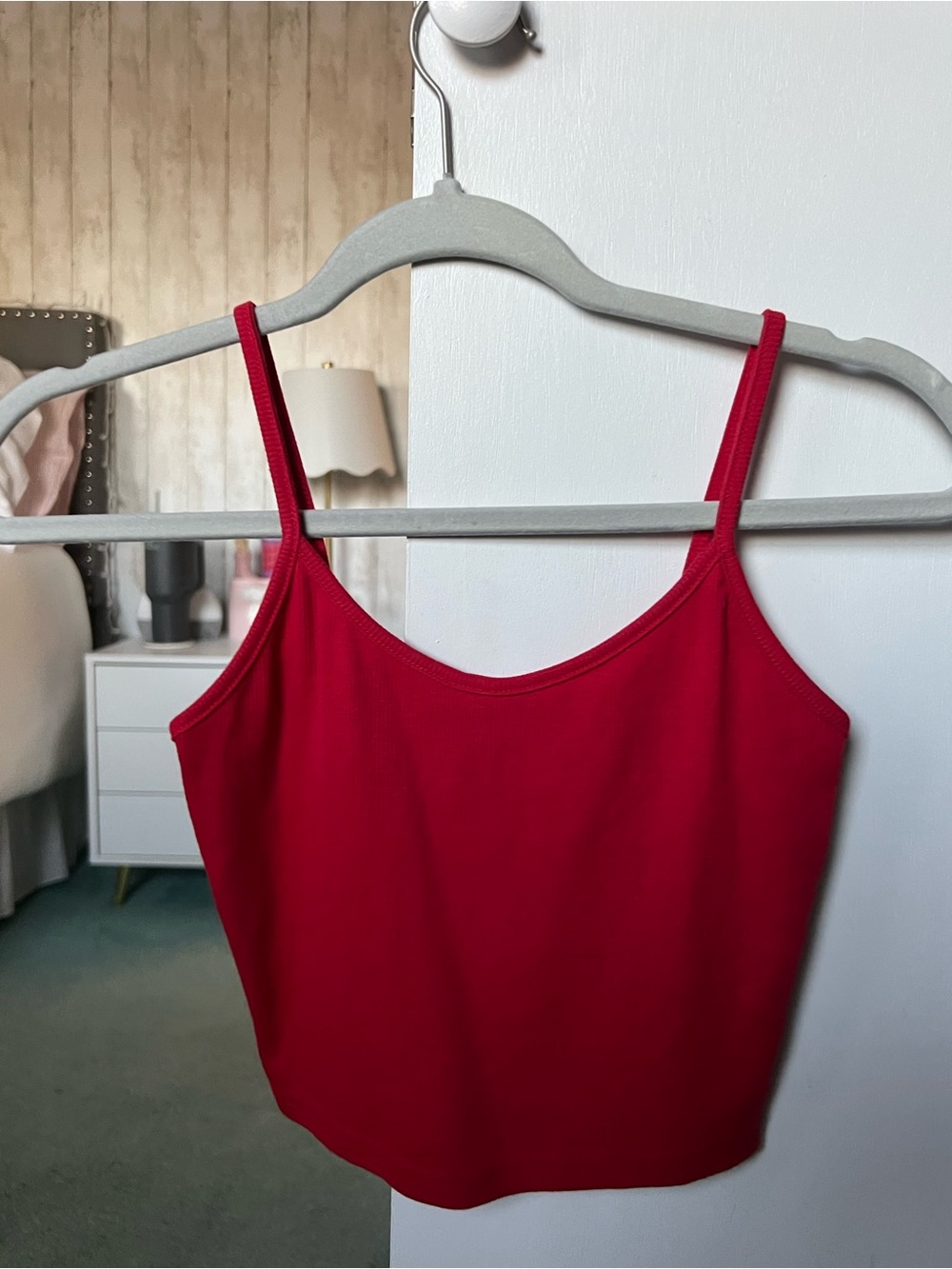 Red SHEIN crop top in XS #shein #cropped